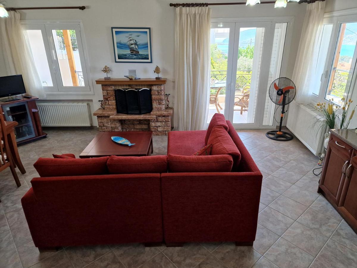 Villa Liana : Luxury Villa With Fantastic Sea View, Near Airport Porto Rafti Exterior photo