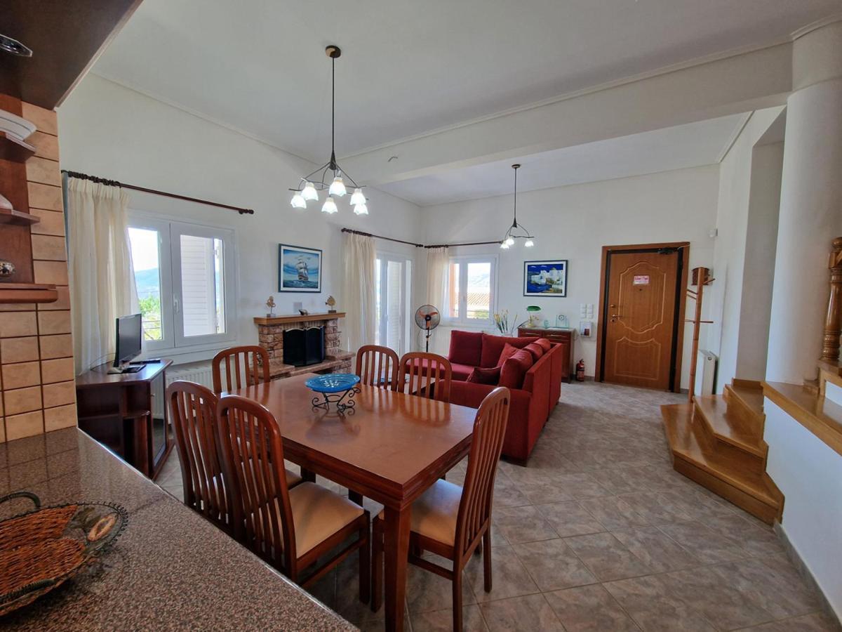 Villa Liana : Luxury Villa With Fantastic Sea View, Near Airport Porto Rafti Exterior photo