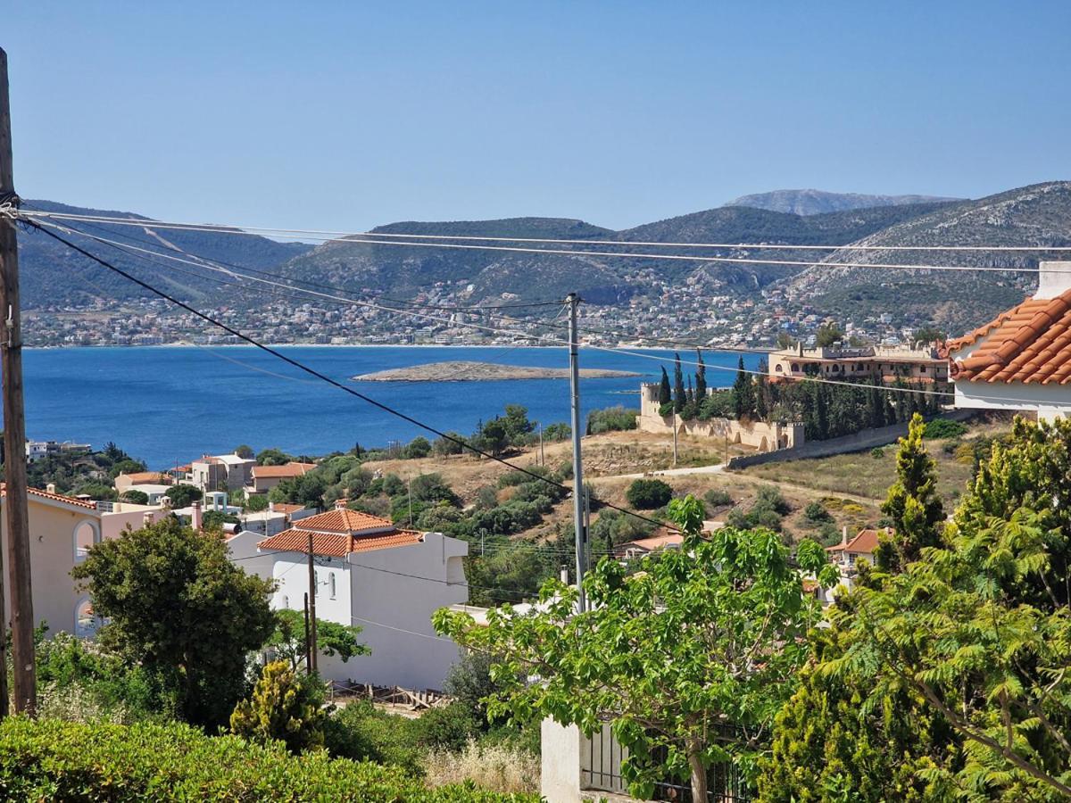 Villa Liana : Luxury Villa With Fantastic Sea View, Near Airport Porto Rafti Exterior photo
