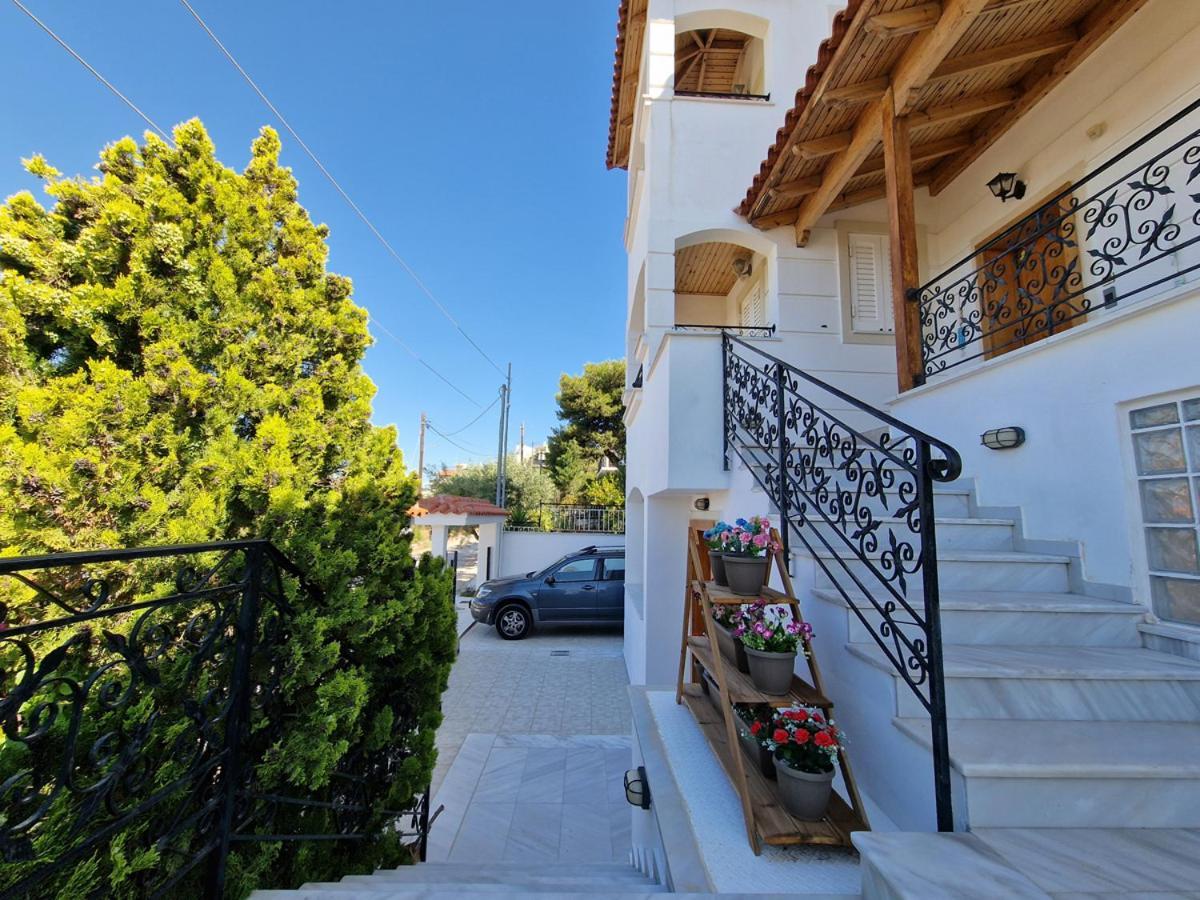 Villa Liana : Luxury Villa With Fantastic Sea View, Near Airport Porto Rafti Exterior photo